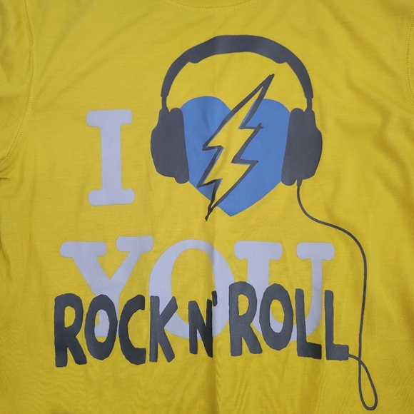 Gap Kids Sleep Pajamas PJ Set Rock n Roll 14 - Picture 2 of 5